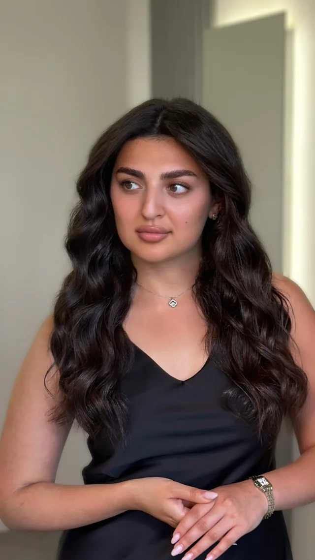 Soft bridal waves hairstyle in Miami